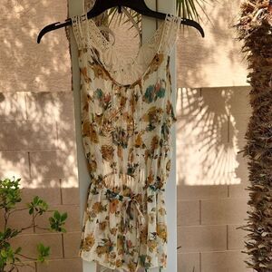 Rue21 Womens Small Sheer Floral Lace Camisole